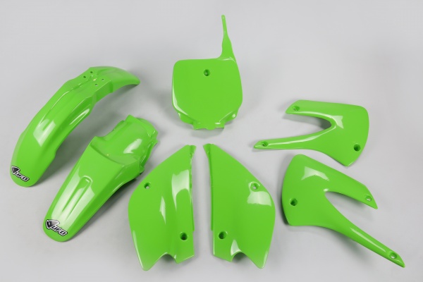 Plastic Kit green for Kawasaki KX 85 (2001-13) - KX 100 (2001-13)